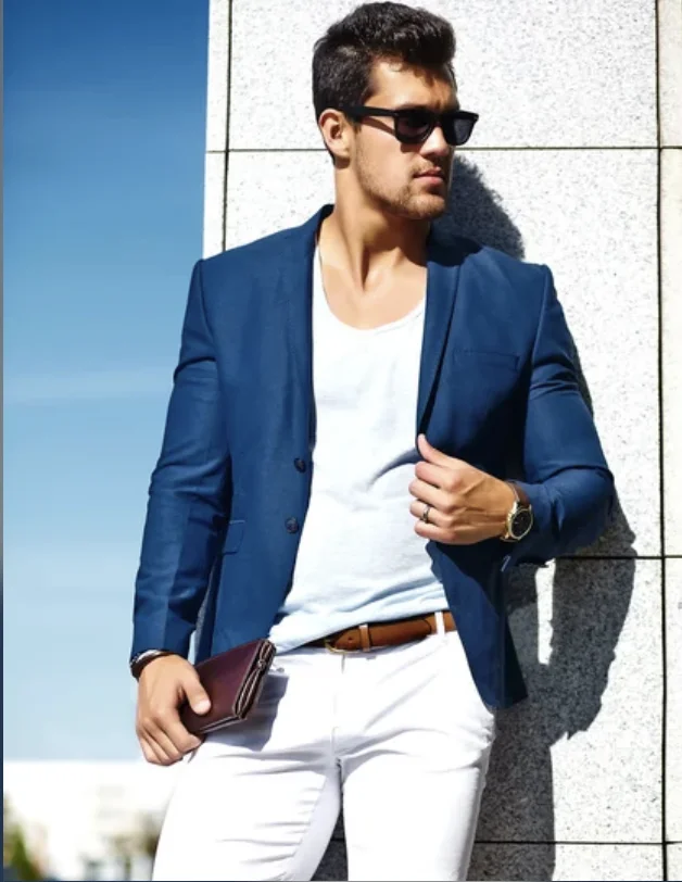 Men's Navy Pants Outfits: How To Wear Blue Pants In 2024